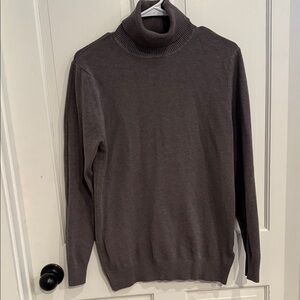 Elegant Women's Brown Turtleneck Sweater